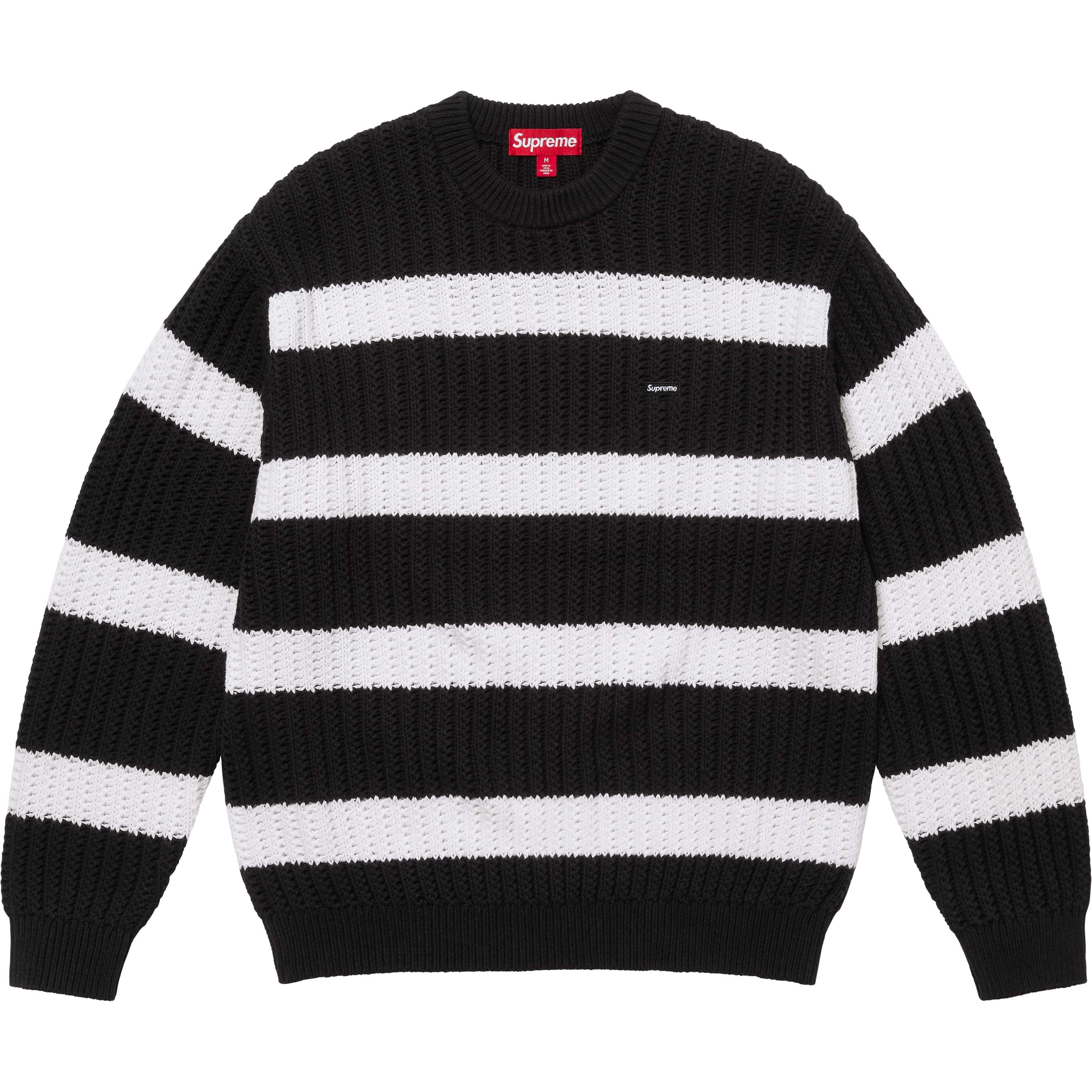 Loose Gauge Stripe Small Box Sweater view 2